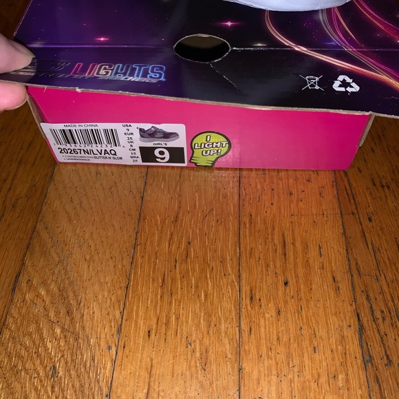 Skechers 20267N LVAQ S lights glimmer kicks - Picture 3 of 5